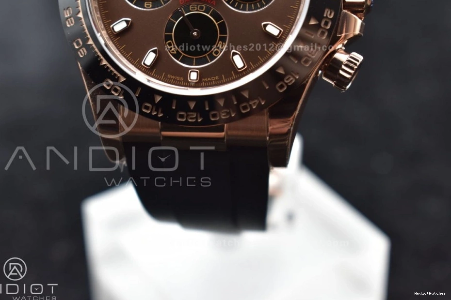 1:1 on Strap Rubber Brown ModernLook Edition Best 760 SA BTF 116515 Dial Oysterflex Daytona 0419